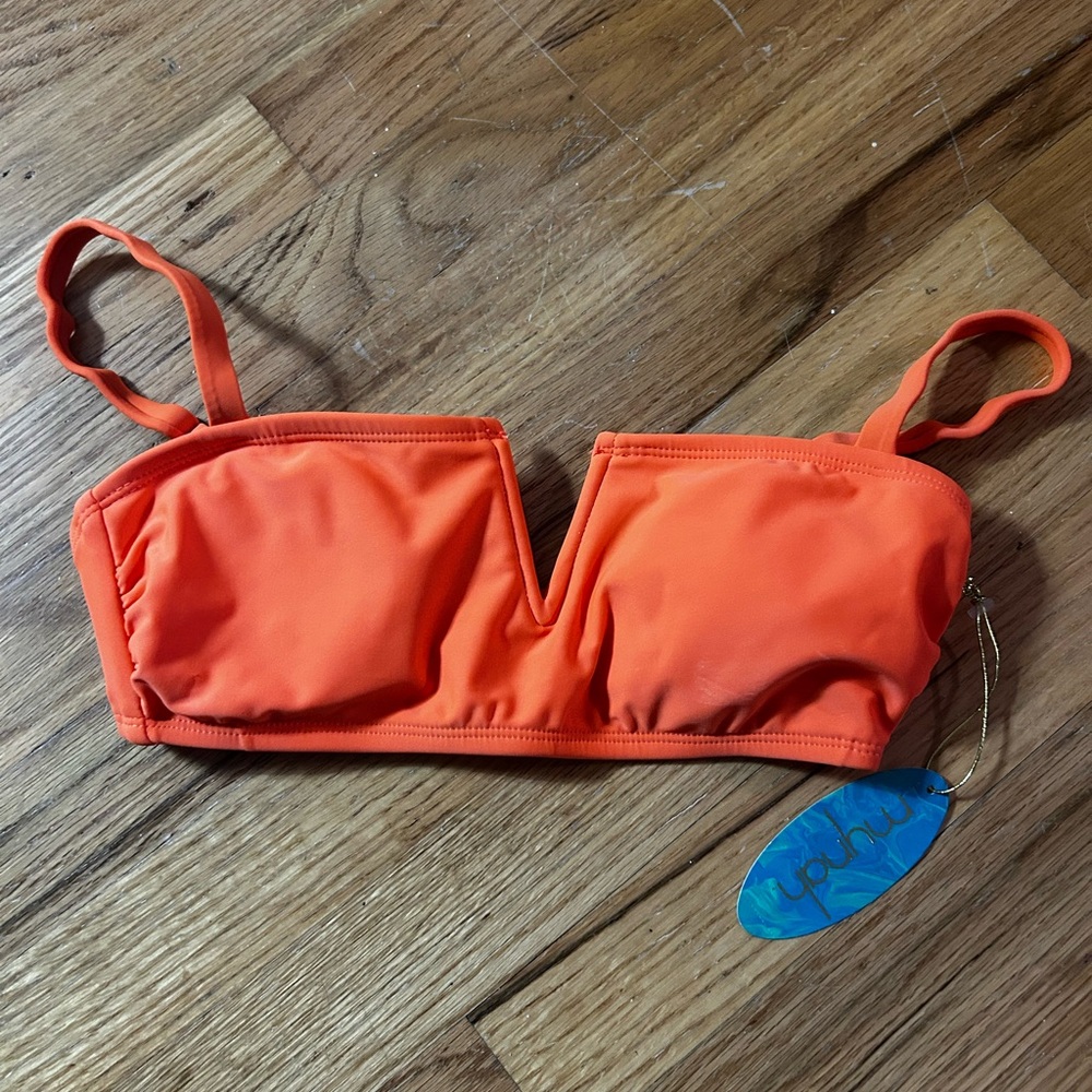 Vibrant Orange Bikini Top 🧡